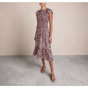 Shoshanna Parker Floral Midi Dress